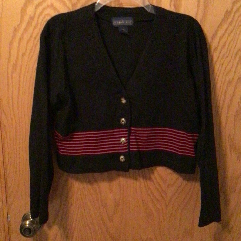 Herman Geist - Black and red striped dress with matching black jacket - Picture 5 of 11